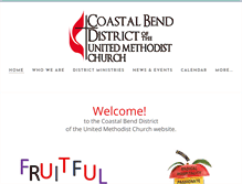 Tablet Screenshot of coastalbendumc.org